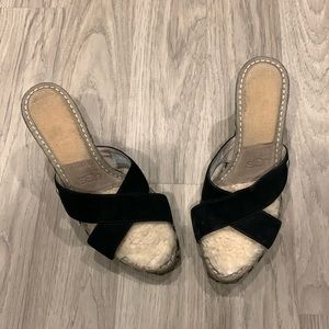 Ugg Shoes Margot Wedge Suede Black & Tan